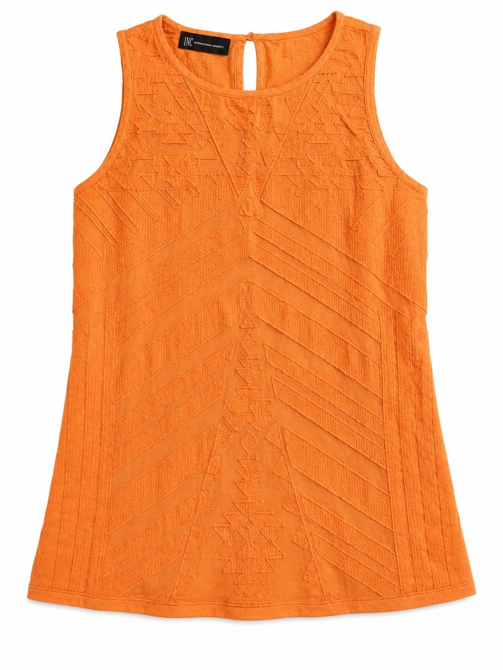 INC International Concepts orange layered tank top